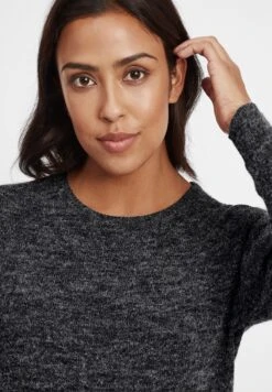 OXMO Oxnatti - Gebreide Jurk - Charcoal -Ulla Popken Winkel 00b9d8252a7d45ddb45a525afdcd510a