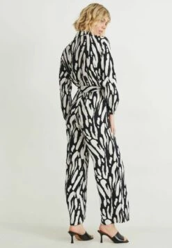 Jumpsuit - Black White -Ulla Popken Winkel 01a32b49c0074795b536afcc8f95fa74