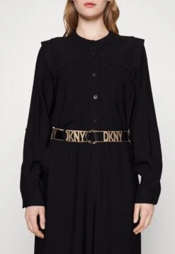 DKNY Logo Belt - Jumpsuit - Black -Ulla Popken Winkel 01e4d1419d384fb4848b56ecc043c0c1