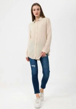Overhemdblouse - Cream -Ulla Popken Winkel 03b9e52d8af647ca813352e20eafff54