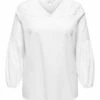 ONLY CARMAKOMA Langarm - Blouse - Bright White