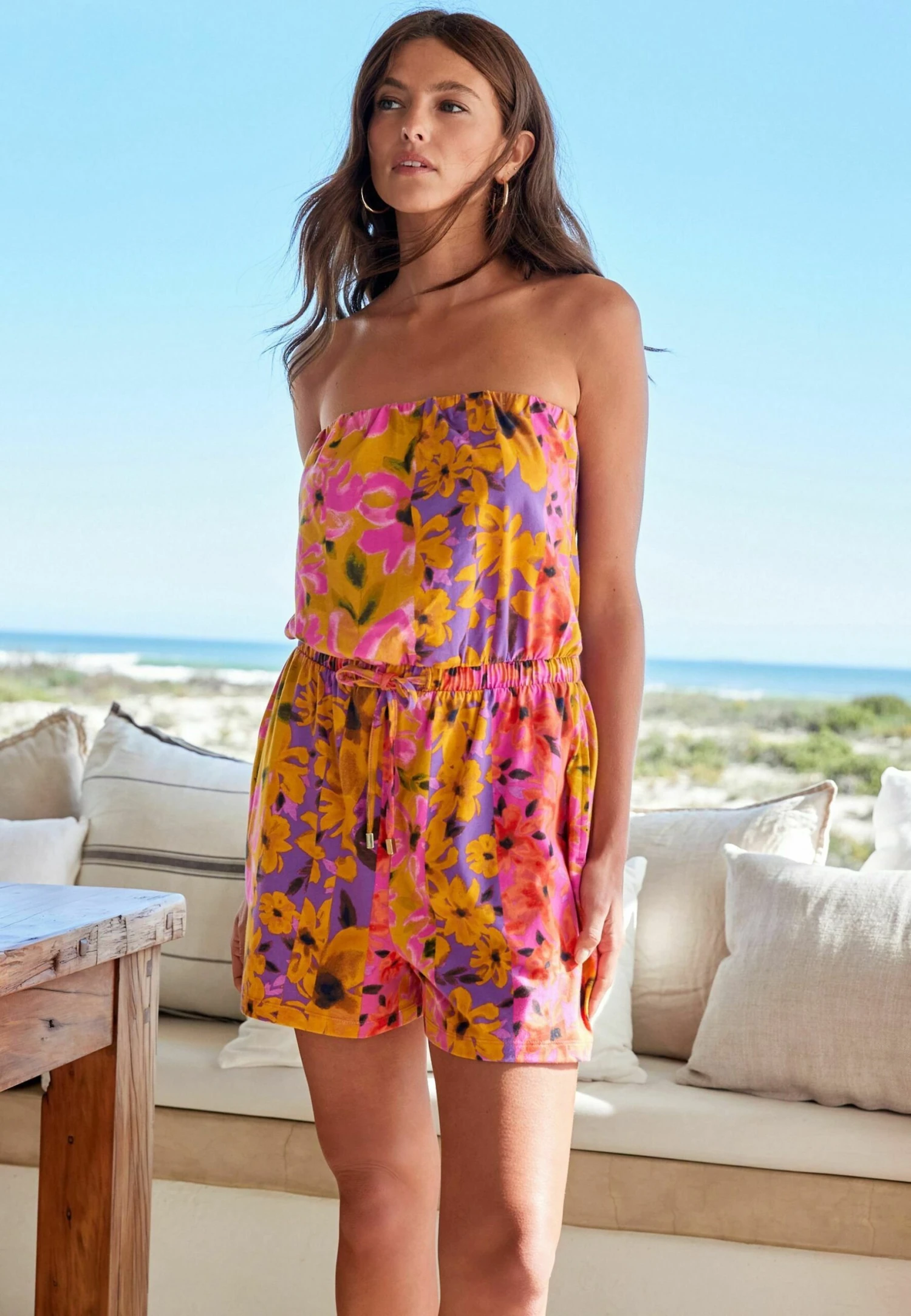 Next Jumpsuit - Pink Floral 1 Next Jumpsuit - Pink Floral