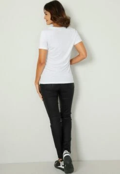 T-Shirt Print - Weiß/Schwarz -Ulla Popken Winkel 05d1e0eb086549d0b253d8668655be27