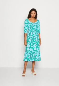 Marks & Spencer Smocked Midi - Jurk - Blau