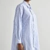 MM6 Maison Margiela Dress - Blousejurk - Blue/White