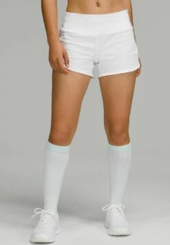 Lululemon Speed Up Mr *Lined 10 Cm - Korte Broeken - White