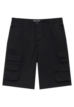 PULL & BEAR Bermuda With Multiple Pockets - Shorts - Black -Ulla Popken Winkel 0faf3348e3064f10b49b41029802db3f