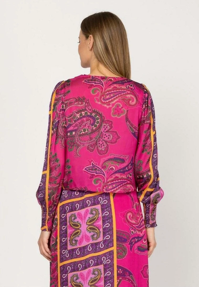 Estampada - Blouse - Fucsia 3 Estampada - Blouse - Fucsia - Afbeelding 3