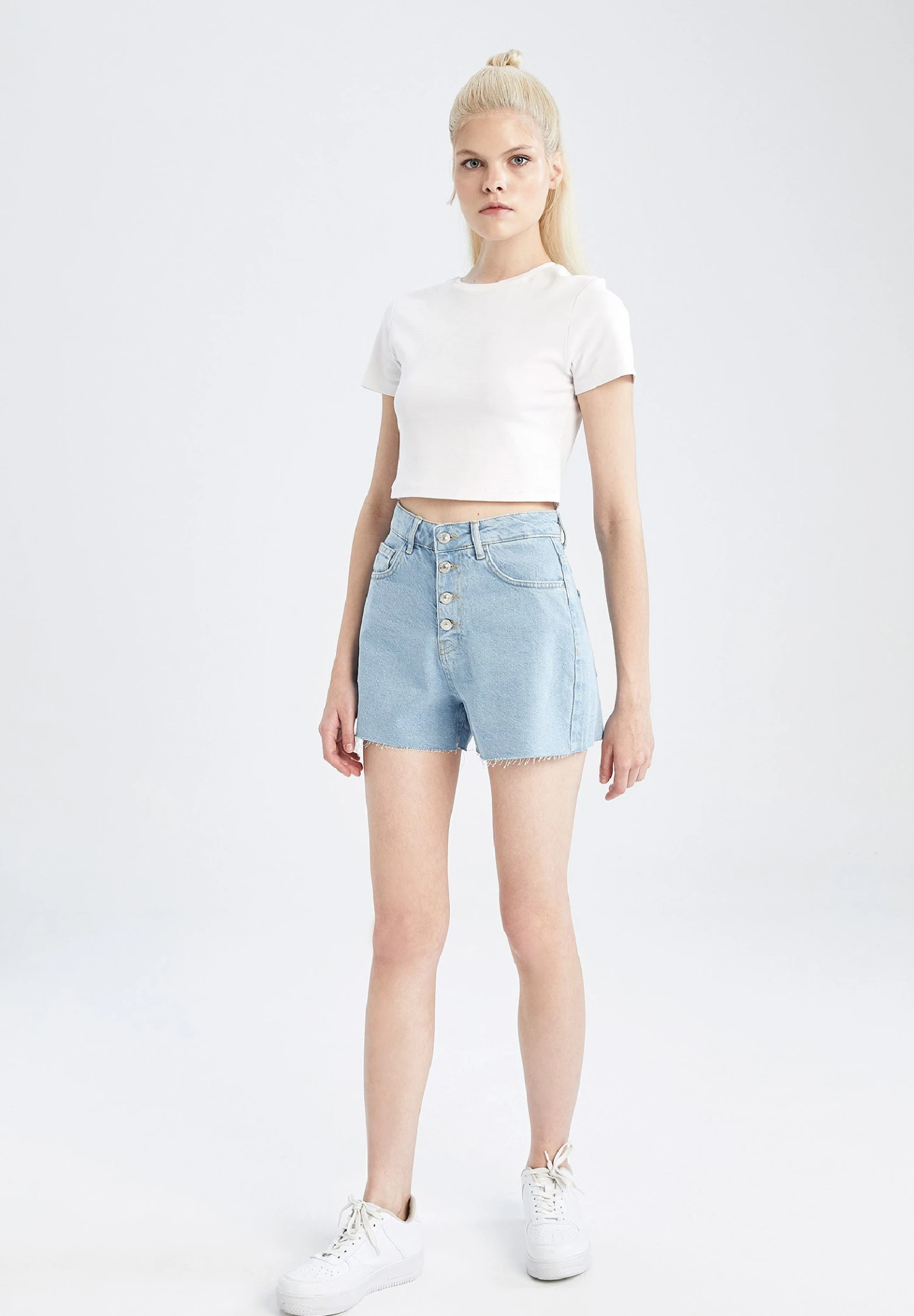 DeFacto Mom Fit - Jeansshort - Blue 2 DeFacto Mom Fit - Jeansshort - Blue - Afbeelding 2