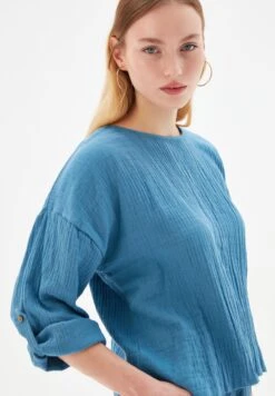 Reese - Blouse - Indigo -Ulla Popken Winkel 1667c5ca3ce7454891a865fa3d7e8938