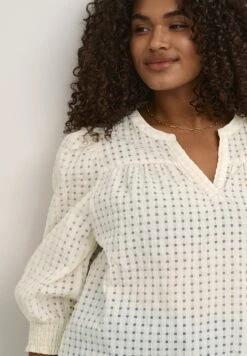 Kcsisla 3/4 Sl - Blouse - Chalk -Ulla Popken Winkel 1c1963f33efa4537a9bfd1c740137dbd