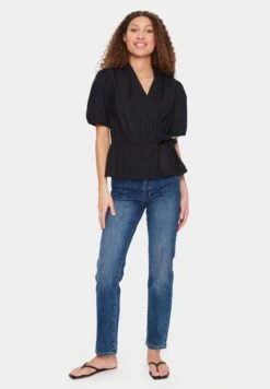 Saint Tropez Umonjasz - Blouse - Black -Ulla Popken Winkel 230ff746f22e49abb613ad0bdcf8066d