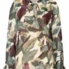 MORE&MORE Blã¤Tterprint - Blouse - Mehrfarbig