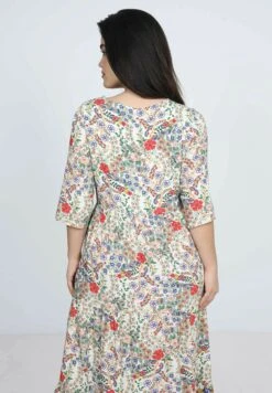 Longue De Sstyle Bohéme Motif Avec Une Base - Maxi-Jurk - Multicolore -Ulla Popken Winkel 273b6d7e866c4015a0299c50ed70a191