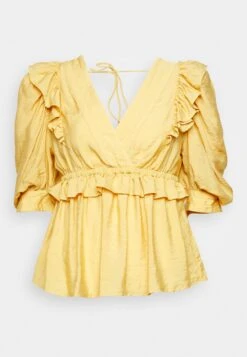 MUNTHE Defoss - Blouse - Yellow -Ulla Popken Winkel 291fcf28c26b435bbf142fb4c1a8926e