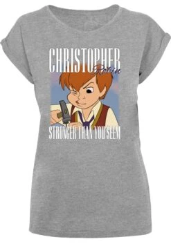 F4NT4STIC Disney Winnie Puuh Der Bär Christopher Robin Montage - T-Shirt Print - Heather Grey -Ulla Popken Winkel 297f095f12fd44eeaf5d08b7ded95a81