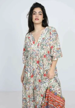 Longue De Sstyle Bohéme Motif Avec Une Base - Maxi-Jurk - Multicolore -Ulla Popken Winkel 298c56ebb24a4700a45e584baf144550