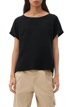 S.Oliver Kurzarm - T-Shirt Basic - Schwarz -Ulla Popken Winkel 2c49f276c3764aa28fa578b7108bc141