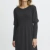 Fransa Frdedina Dr- Gebreide Jurk - Black
