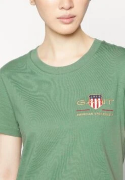 Gant Archive Shield- T-Shirt Print - Jade Green -Ulla Popken Winkel 2c7b432a945c40aa90413f794afac6ff
