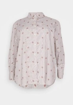 Stripe Easy Fit - Blouse -Redwood Brown -Ulla Popken Winkel 2f0490ae5fd14c7494ec8ef007f18ddb