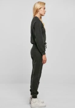 URBAN CLASSICS Long Sleeve Terry J - Jumpsuit - Black -Ulla Popken Winkel 2fc029d26d544f948f52d93033d181ef