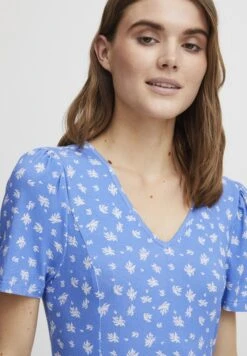 Fransa Frfedot - Jerseyjurk - Ultramarine W. Flowers -Ulla Popken Winkel 329a7b2a05d44a7289993251999bfe74