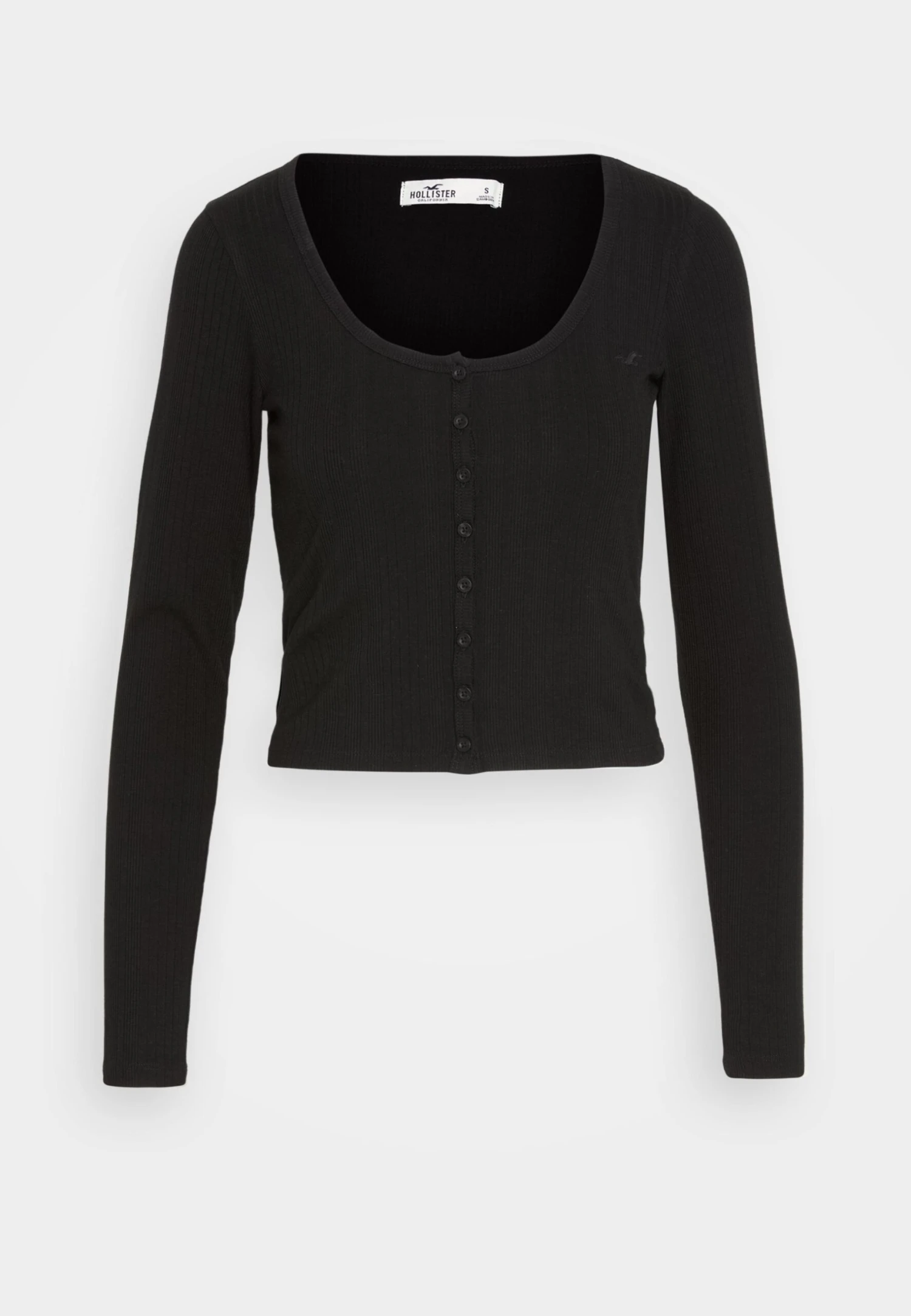 Hollister Co. Button Through Icon - Longsleeve - Casual Black 5 Hollister Co. Button Through Icon - Longsleeve - Casual Black - Afbeelding 5