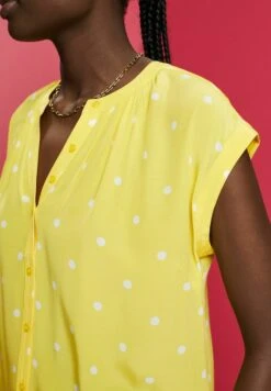 ESPRIT Kurzarm Mit Print - Overhemdblouse - Light Yellow -Ulla Popken Winkel 34af3a5a9a454e2e893ce94e82802f8a