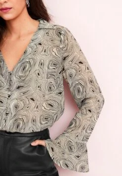 Next Overhemdblouse - Black And Cream Swirl -Ulla Popken Winkel 34fbcb4dc6bc4f6999428a97c0f63ff7