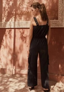 Next Cargo Sleeveless Drawstring Waist Standard - Jumpsuit - Charcoal Grey -Ulla Popken Winkel 36ea9c3fdef84e0fb784905a0301d2f4