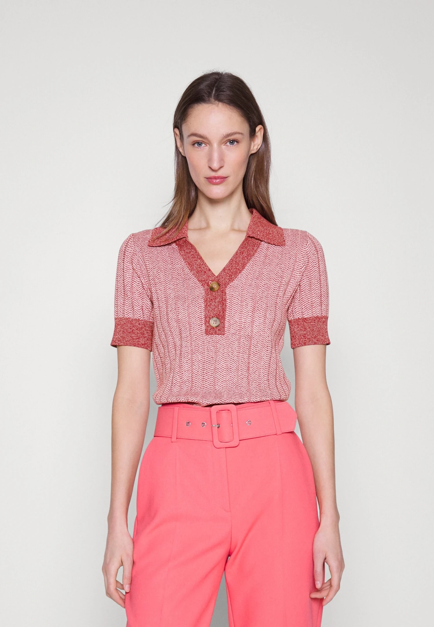 Blanche Seawool Polo - Poloshirt - Red 1 Blanche Seawool Polo - Poloshirt - Red