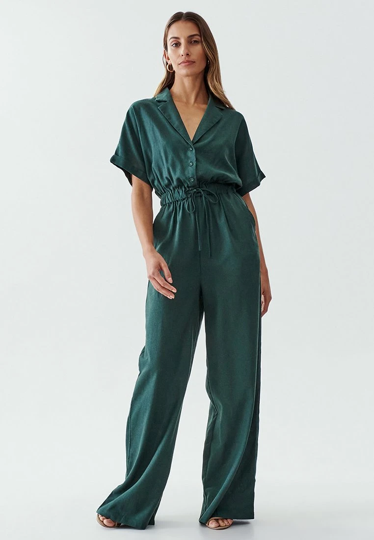 Calli Conscious- Jumpsuit - Emerald 2 Calli Conscious- Jumpsuit - Emerald - Afbeelding 2