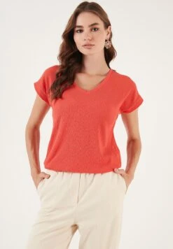 LELA Regular Fit - Blouse - Coral 7 LELA Regular Fit - Blouse - Coral -Ulla Popken Winkel 3a90bfd513974f1b8dc129a38faa2493