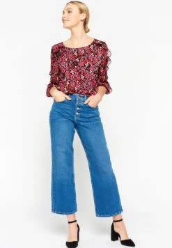 LOLALIZA Floral Print - Blouse - Black 6 LOLALIZA Floral Print - Blouse - Black -Ulla Popken Winkel 3c77b32655794efebe5e8f6521af04cf