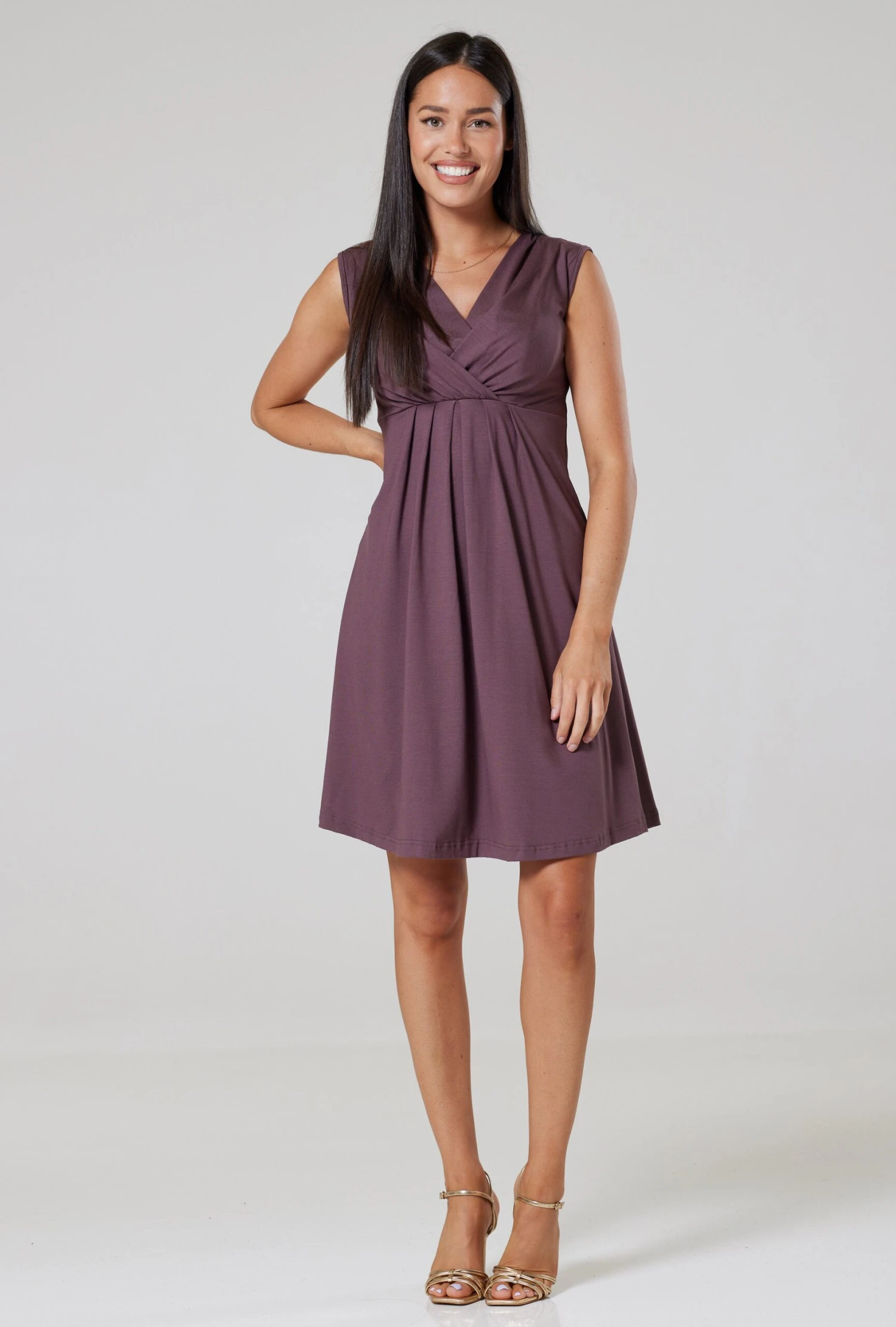 Happy Mama Jurk - Cappuccino 2 Happy Mama Jurk - Cappuccino - Afbeelding 2