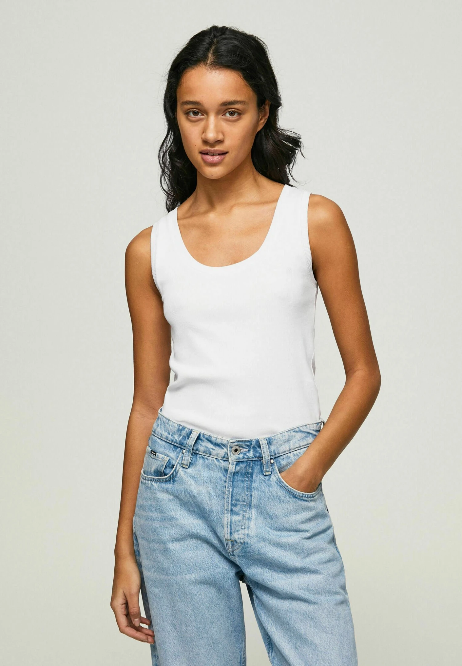 Pepe Jeans Basic Winona - Top - White 1 Pepe Jeans Basic Winona - Top - White