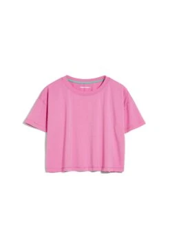 Armedangels Claaudi Claaudi - T-Shirt Basic - Raspberry Pink Bright Lime -Ulla Popken Winkel 3fc66adb38dc431aa932c2c8f34597bc