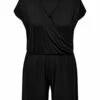 ONLY CARMAKOMA Curvy Kurzärmeliger - Jumpsuit - Black
