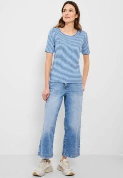 Cecil Mit Streifenmuster - T-Shirt Print - Blau -Ulla Popken Winkel 449bf849993a41d8b33c0637a092d3e1