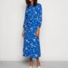 Pieces Pcnikita April Midi Dress - Blousejurk - Mazarine Blue