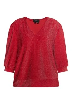 Faina Glitzer - Blouse - Rot -Ulla Popken Winkel 470d3b891ef14c848c523da18e78fce6