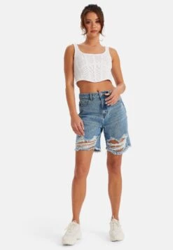 Chief Ripped- Jeansshort - Mid Blue