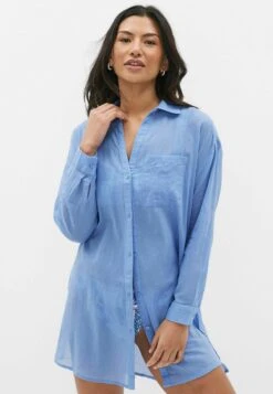 Next Beach 2 Pack Standard - Overhemdblouse - Blue White Leaf