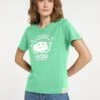 With Mangrove Print - T-Shirt Print - Jade Cream Green