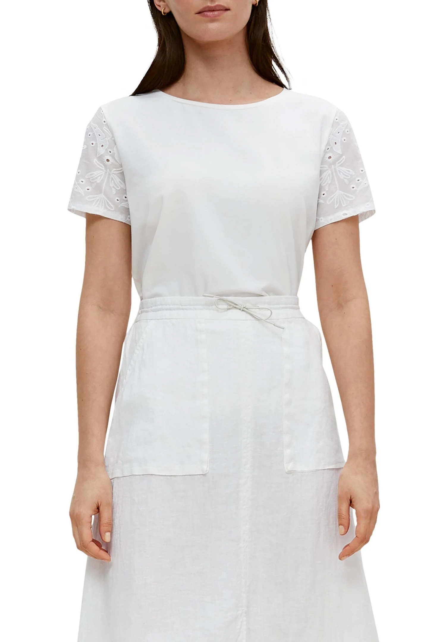 Comma Mit Details - T-Shirt Print - Off White 5 Comma Mit Details - T-Shirt Print - Off White - Afbeelding 5