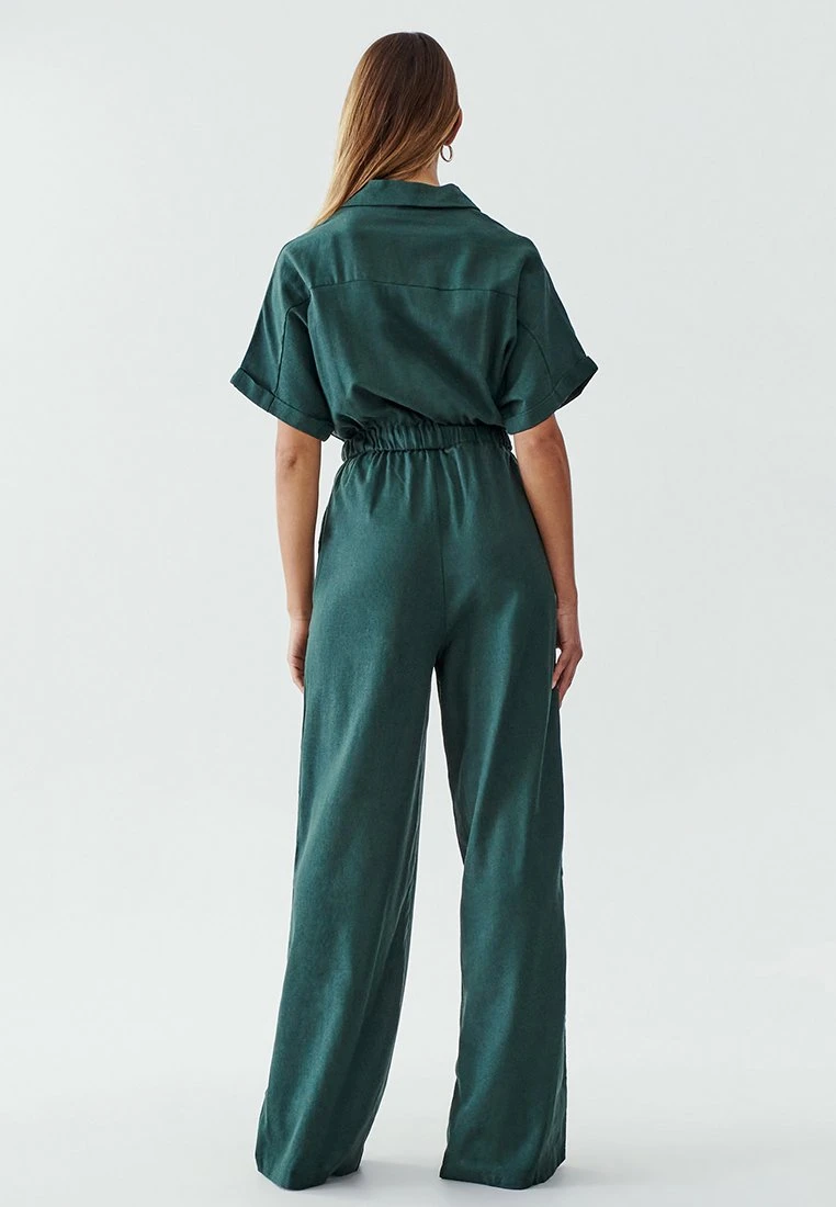 Calli Conscious- Jumpsuit - Emerald 3 Calli Conscious- Jumpsuit - Emerald - Afbeelding 3