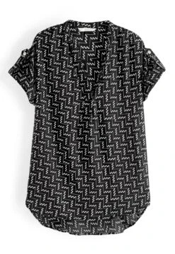 Next Overhead LonglineShort SleevePetite - Blouse - Black White Print 7 Next Overhead LonglineShort SleevePetite - Blouse - Black White Print -Ulla Popken Winkel 4fafa6d4ff5944ca937a08eb3d6dcdf1