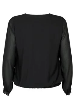 Zizzi Long Sleeve With Smock - Blouse - Black -Ulla Popken Winkel 50d7121de5ff4862b69be6693e9f6823