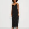Marc O'Polo Overall Slip Style Cropped V-Neck Spaghetti Straps - Jumpsuit - Black